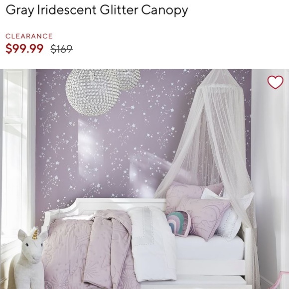 Pottery Barn Kids Other - Pottery barn kids glitter canopy